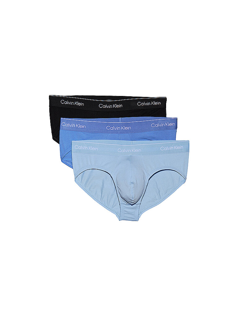 CALVIN KLEIN Slip 3er Pkg. blue dunkelblau | L