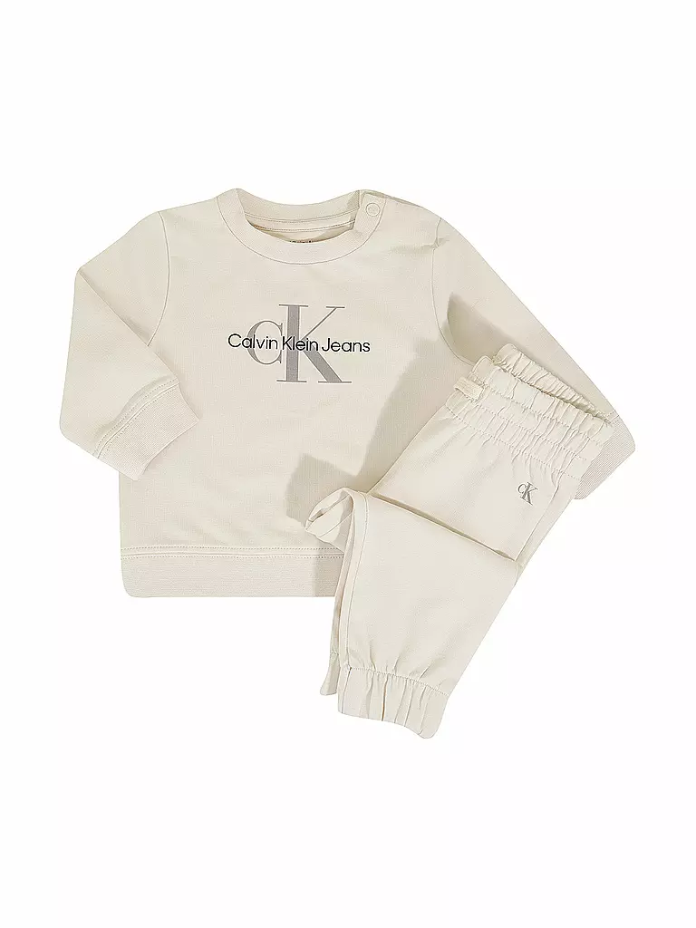 CALVIN KLEIN JEANS | Baby Jogginganzug  | beige