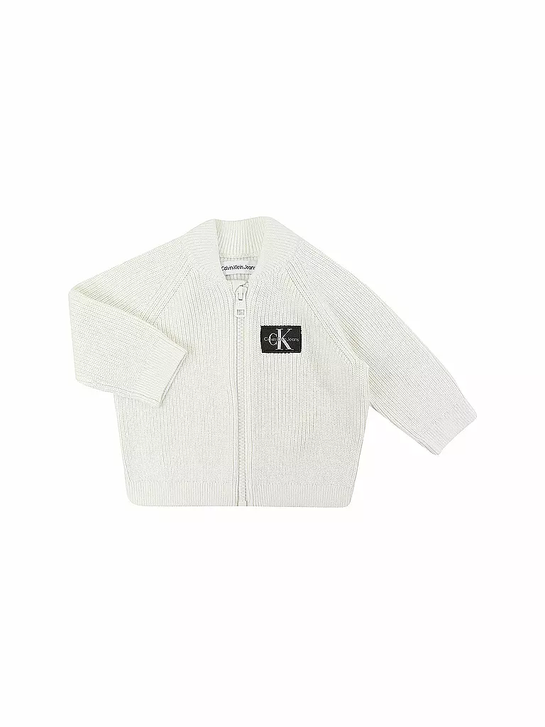 CALVIN KLEIN JEANS | Baby Set  - Hose und Strickjacke  | creme