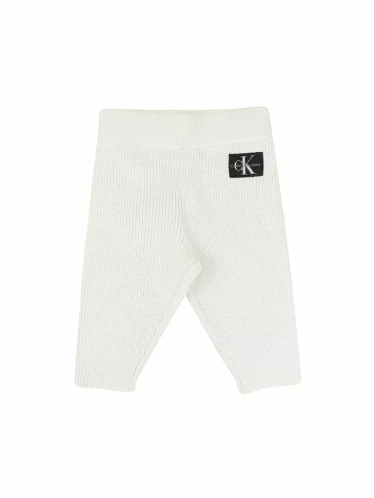 CALVIN KLEIN JEANS | Baby Set  - Hose und Strickjacke  | creme
