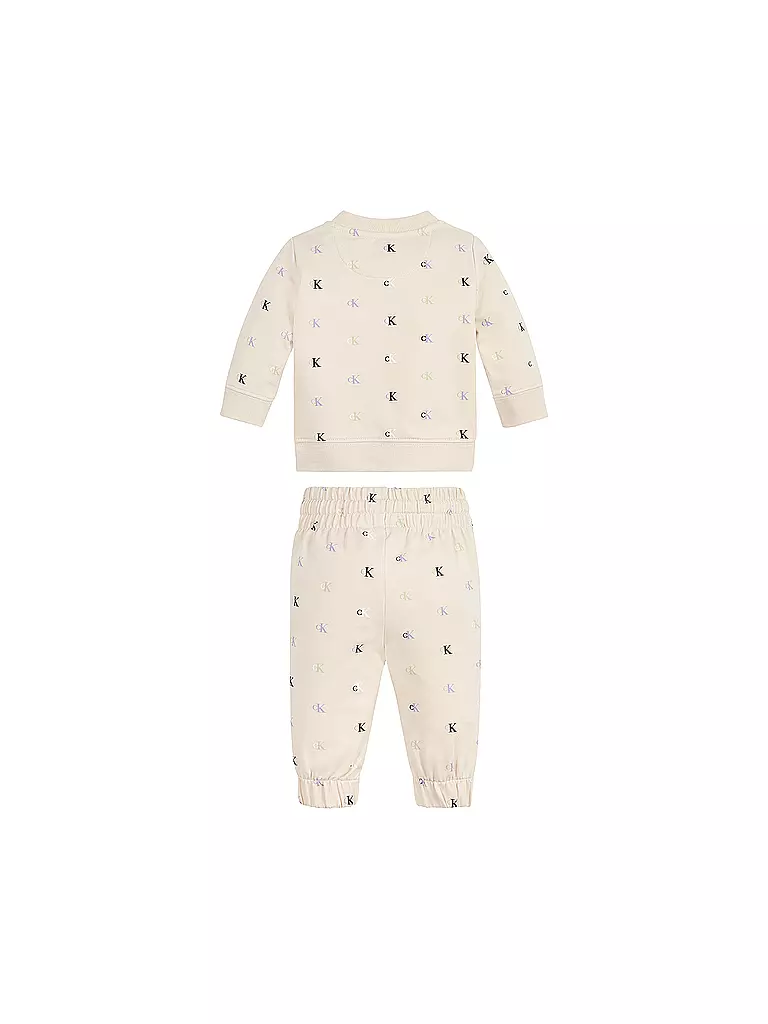 CALVIN KLEIN JEANS | Baby Set Pullover und Hose 2 teilig | beige