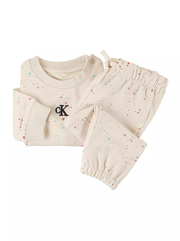 CALVIN KLEIN JEANS | Baby Set Sweater und Legging 2-teilig | beige