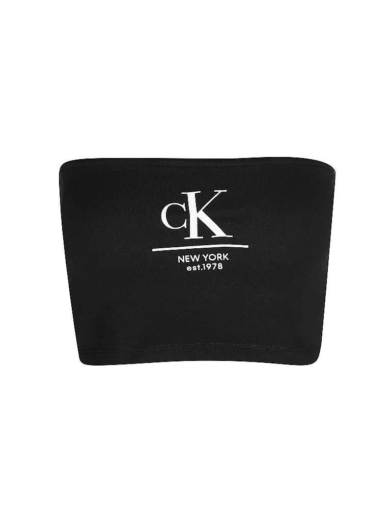 CALVIN KLEIN JEANS | Bandeau Top | schwarz