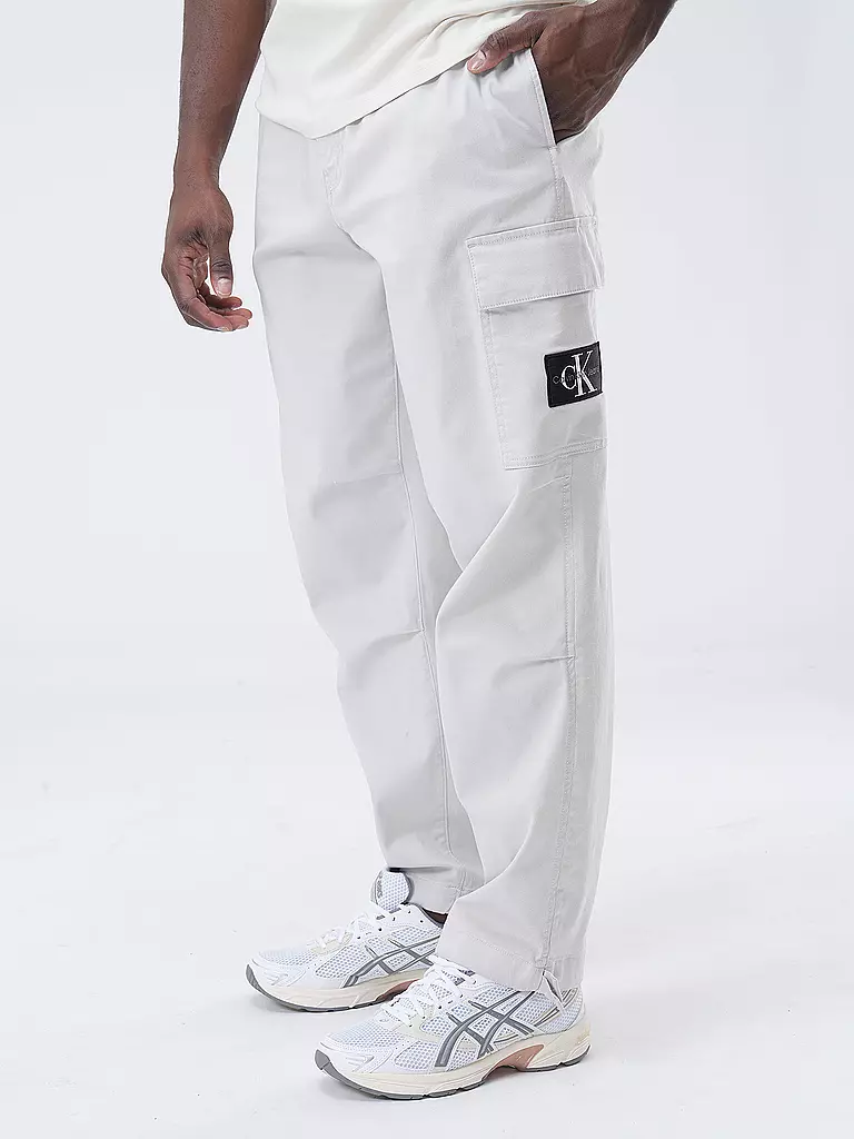 CALVIN KLEIN JEANS | Cargohose  | weiss