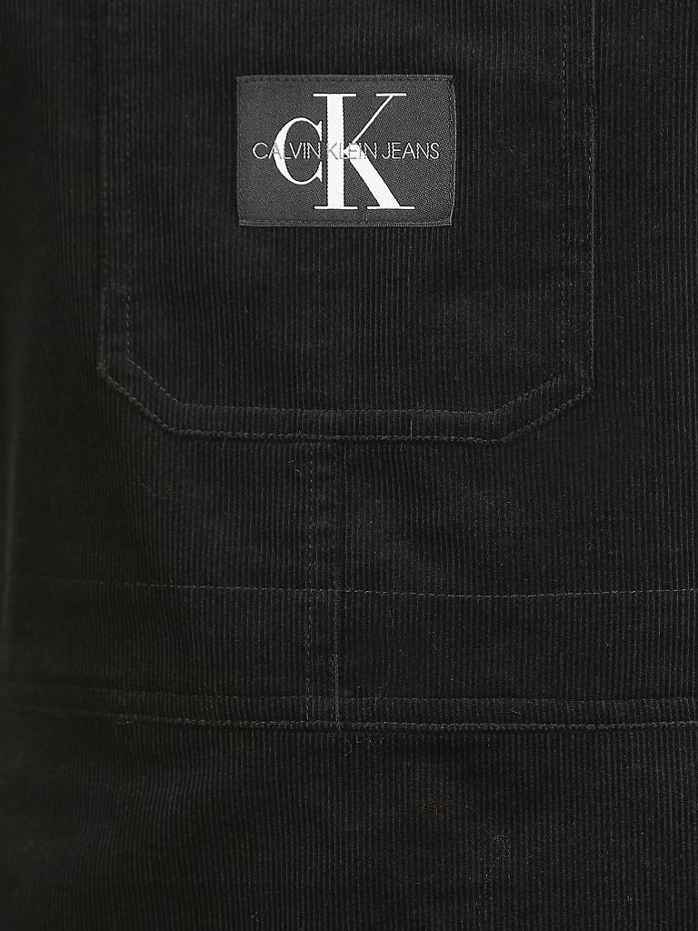 CALVIN KLEIN JEANS | Cordkleid - Latzkleid | schwarz