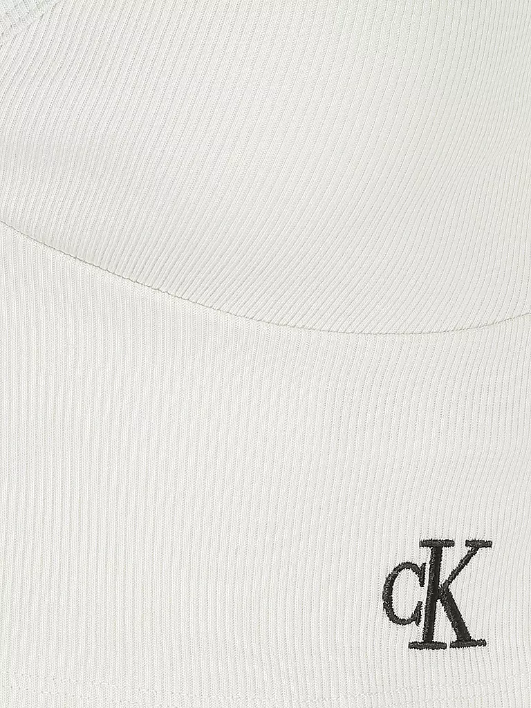 CALVIN KLEIN JEANS | Cropped Top | creme