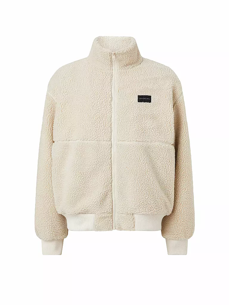 CALVIN KLEIN JEANS | Jacke in Felloptik | beige