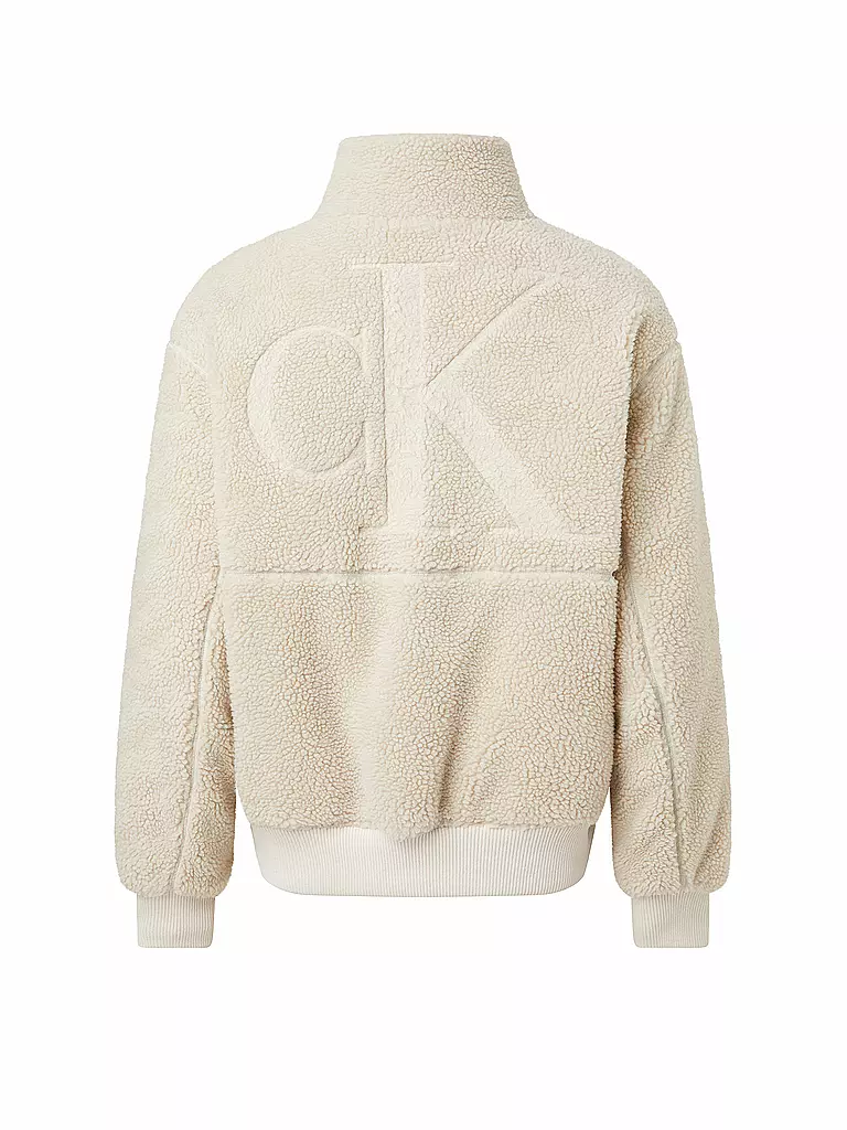 CALVIN KLEIN JEANS | Jacke in Felloptik | beige