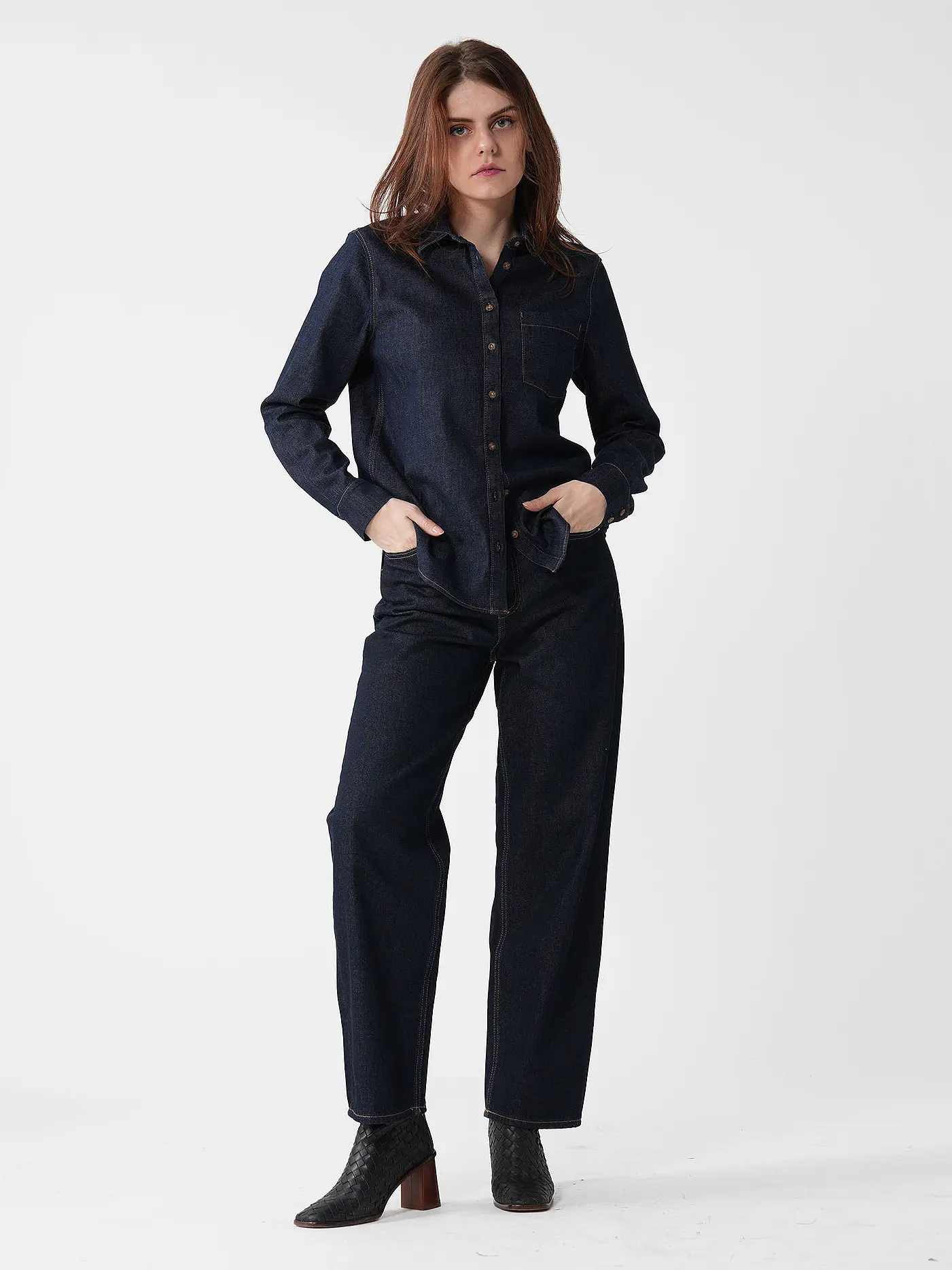 CALVIN KLEIN JEANS | Jeans Mom Fit BARREL | dunkelblau