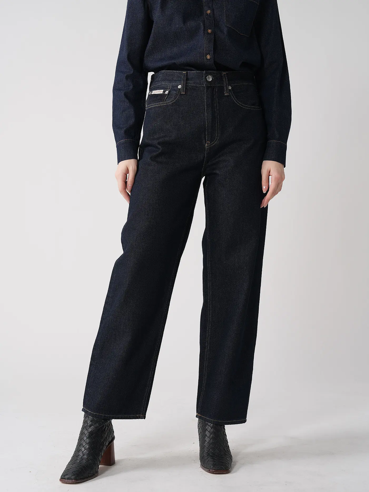 CALVIN KLEIN JEANS | Jeans Mom Fit BARREL | dunkelblau