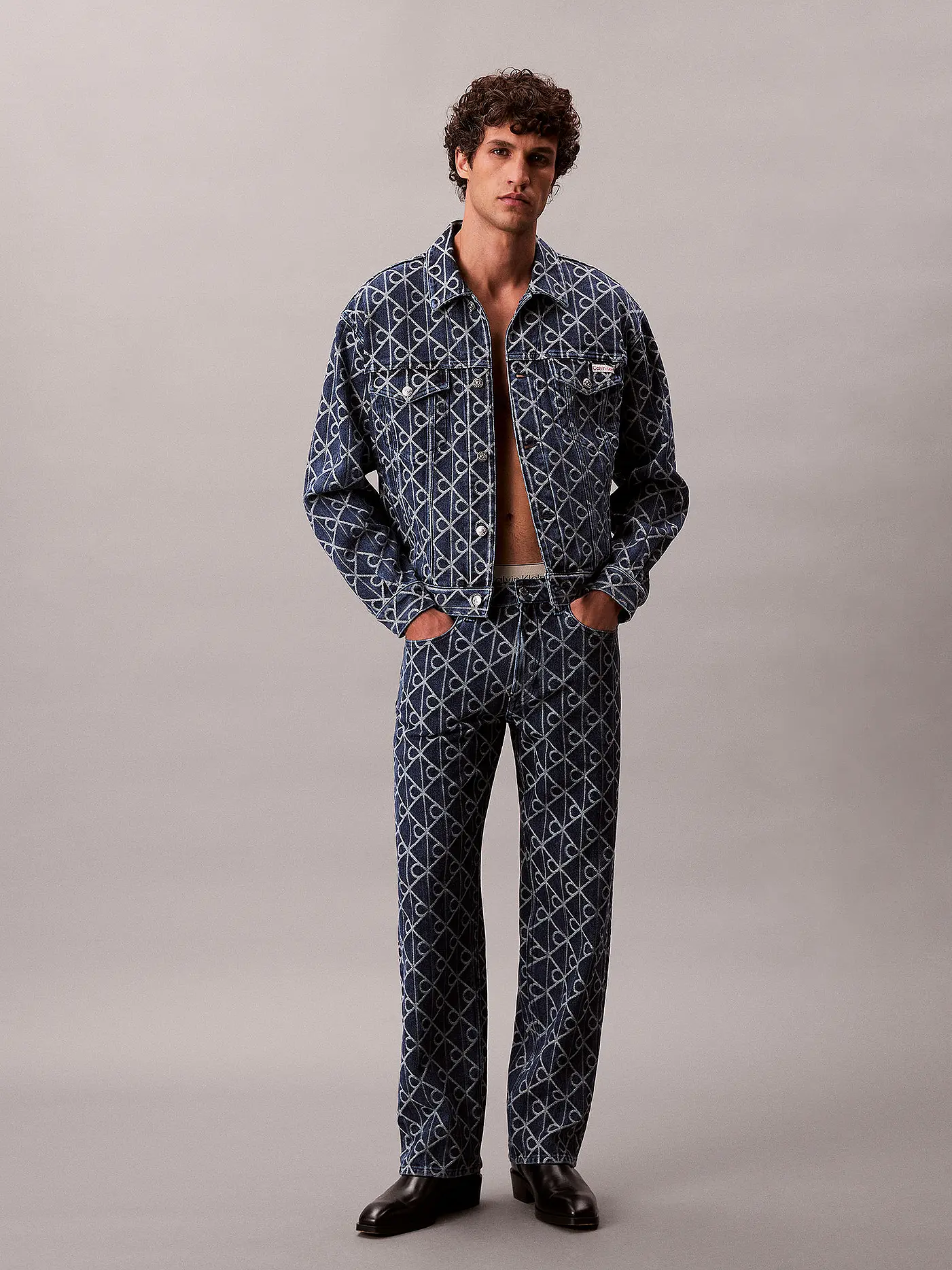 CALVIN KLEIN JEANS | Jeans Straight Fit  | blau