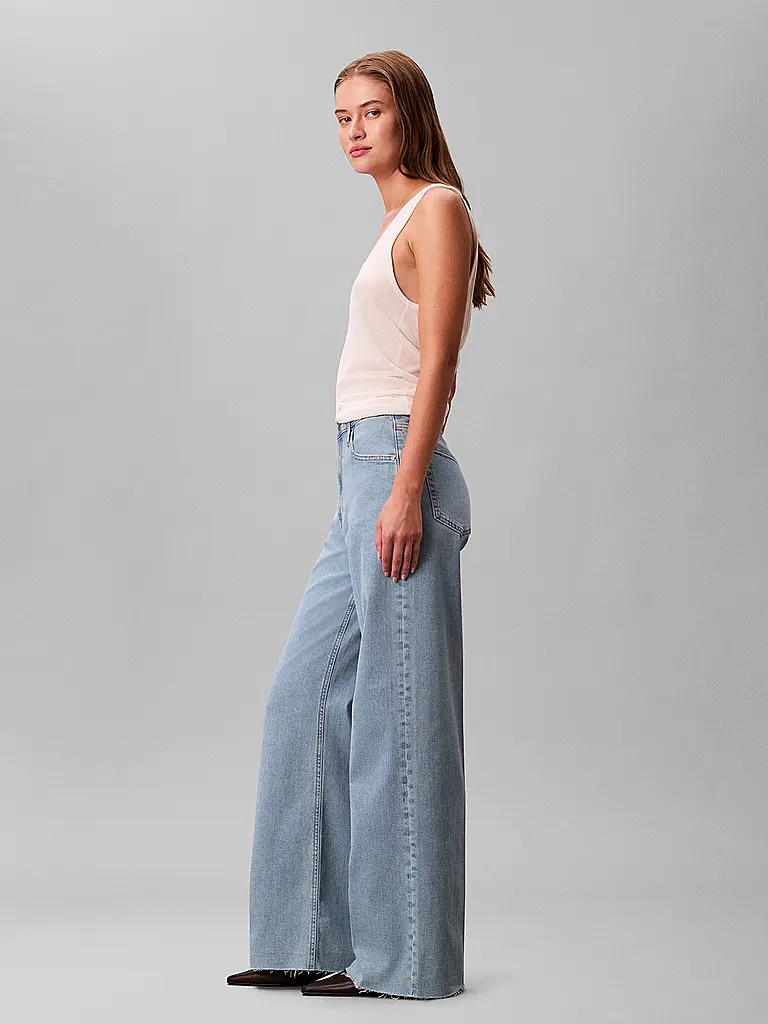 CALVIN KLEIN JEANS | Jeans Wide Leg  | blau
