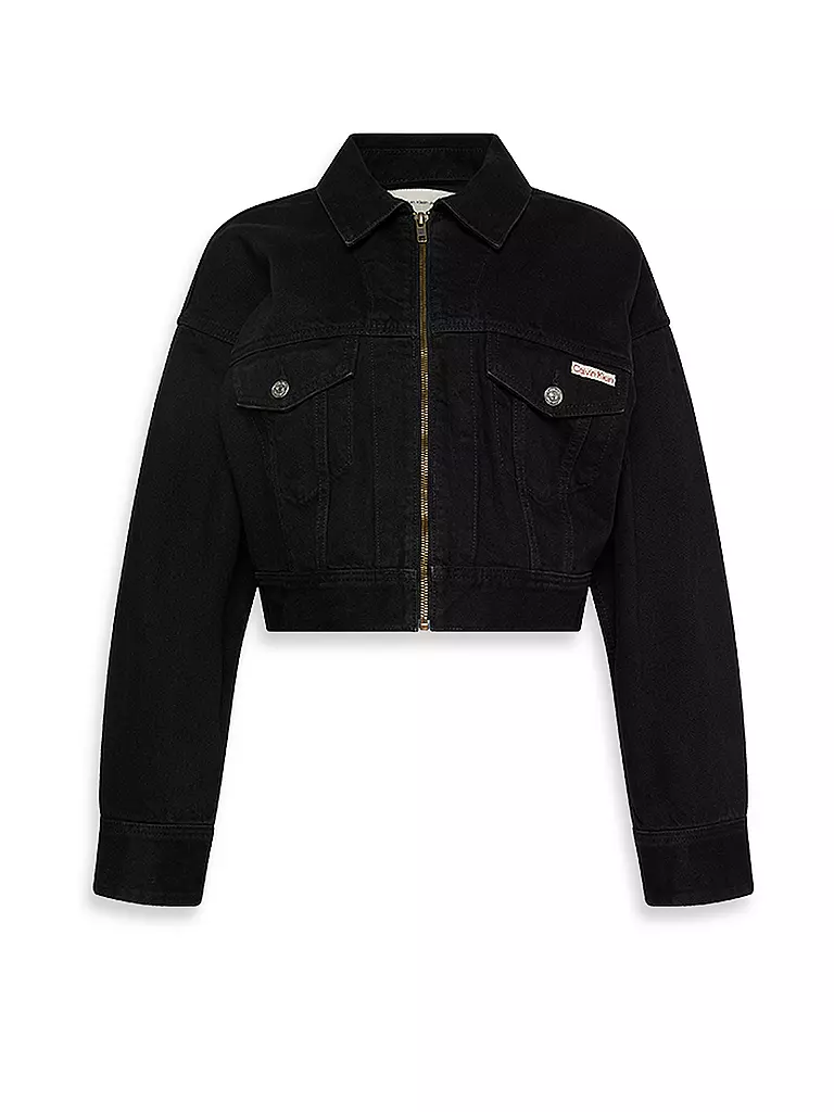 CALVIN KLEIN JEANS | Jeansjacke  | schwarz