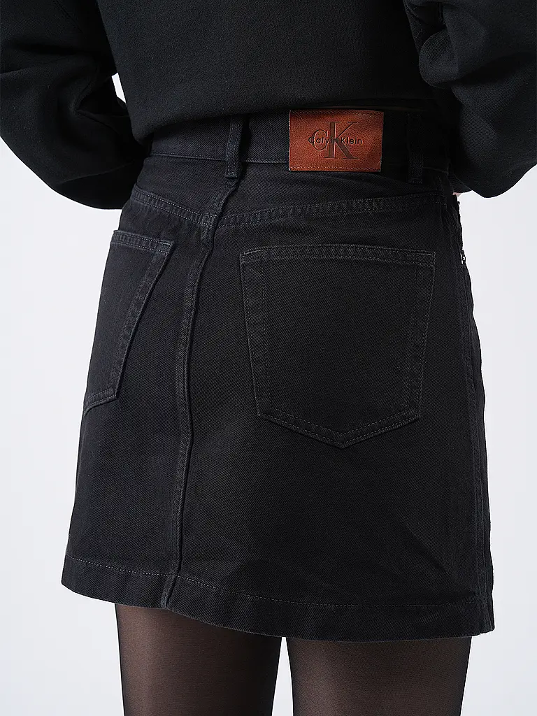 CALVIN KLEIN JEANS | Jeansrock  | Schwarz