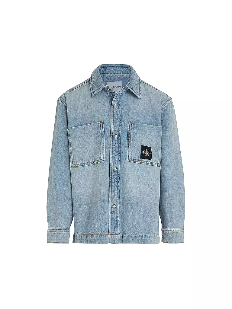 CALVIN KLEIN JEANS | Jungen Overshirt  | hellblau