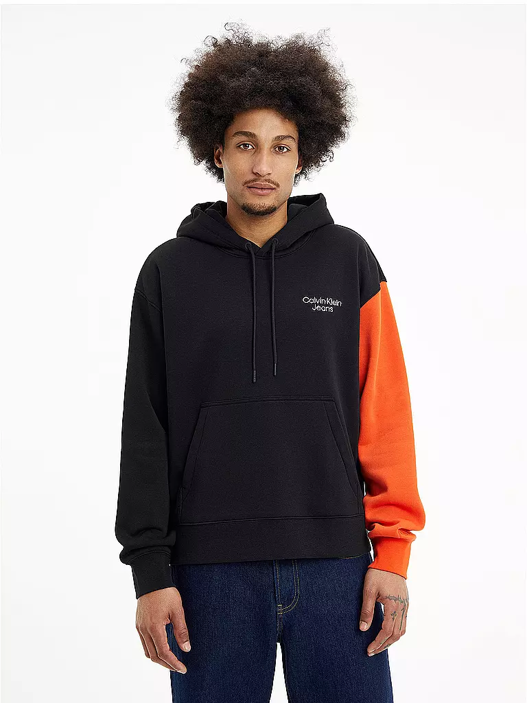 CALVIN KLEIN JEANS | Kapuzensweater - Hoodie | schwarz