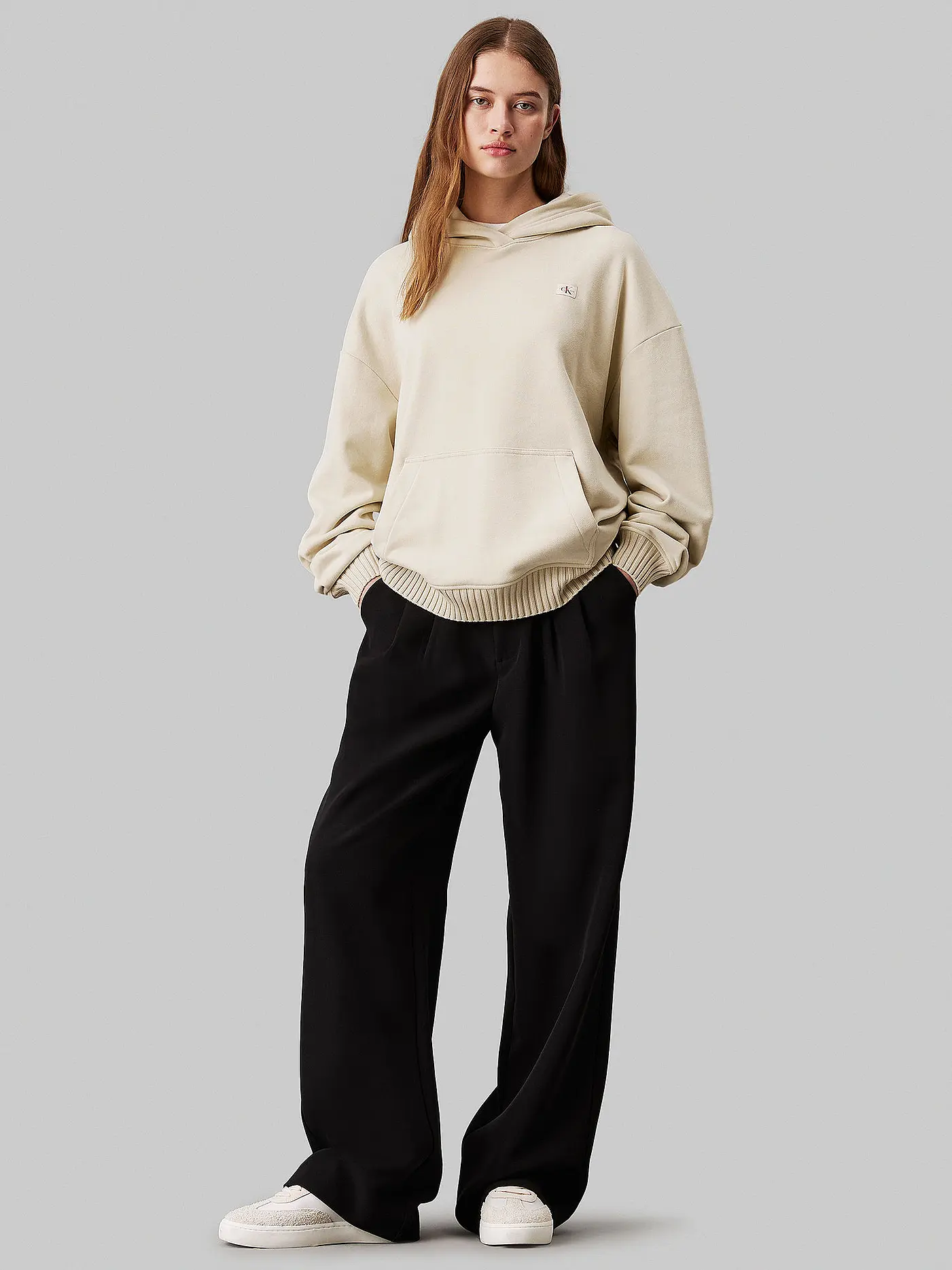 CALVIN KLEIN JEANS | Kapuzensweater - Hoodie | beige