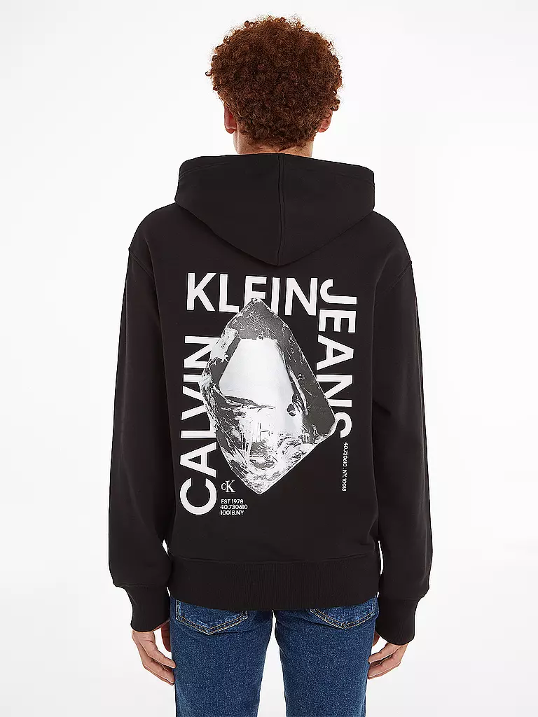 CALVIN KLEIN JEANS | Kapuzensweater- Hoodie | schwarz