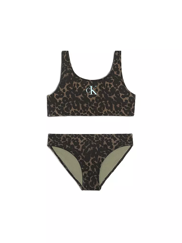 CALVIN KLEIN JEANS | Kinder Bikini Set  | braun