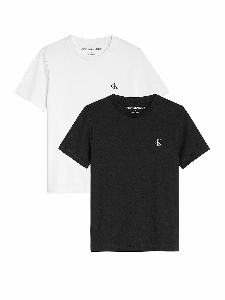CALVIN KLEIN JEANS | Kinder T Shirt 2er Pkg | weiss