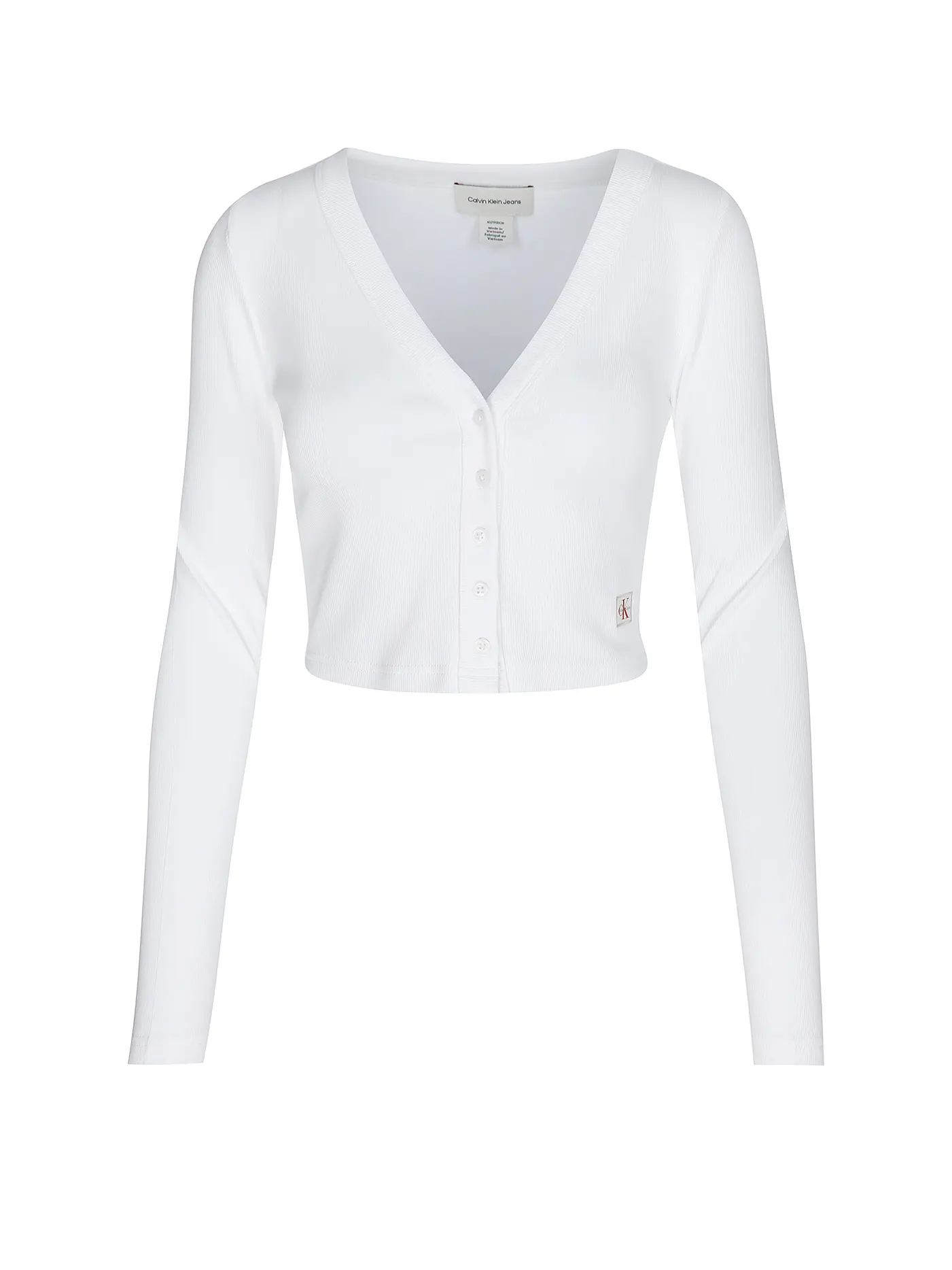 CALVIN KLEIN JEANS | Langarmshirt  | weiss