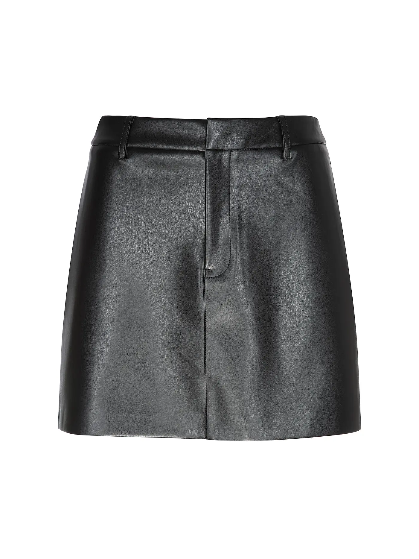 CALVIN KLEIN JEANS | Lederrock FAUX | schwarz