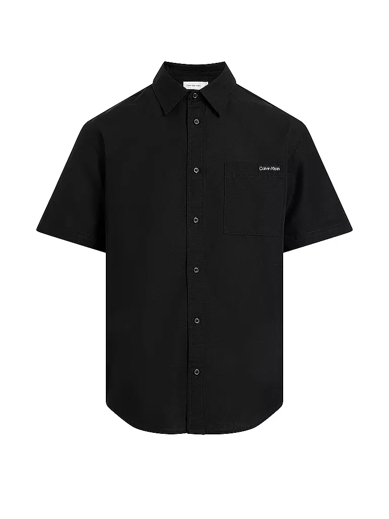 CALVIN KLEIN JEANS | Leinenhemd  | schwarz