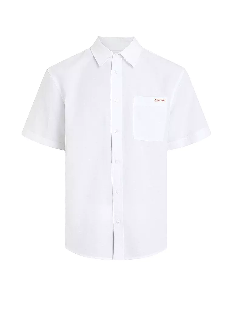 CALVIN KLEIN JEANS | Leinenhemd  | weiss