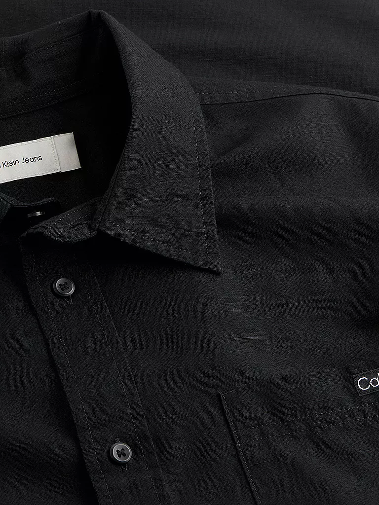 CALVIN KLEIN JEANS | Leinenhemd | weiss
