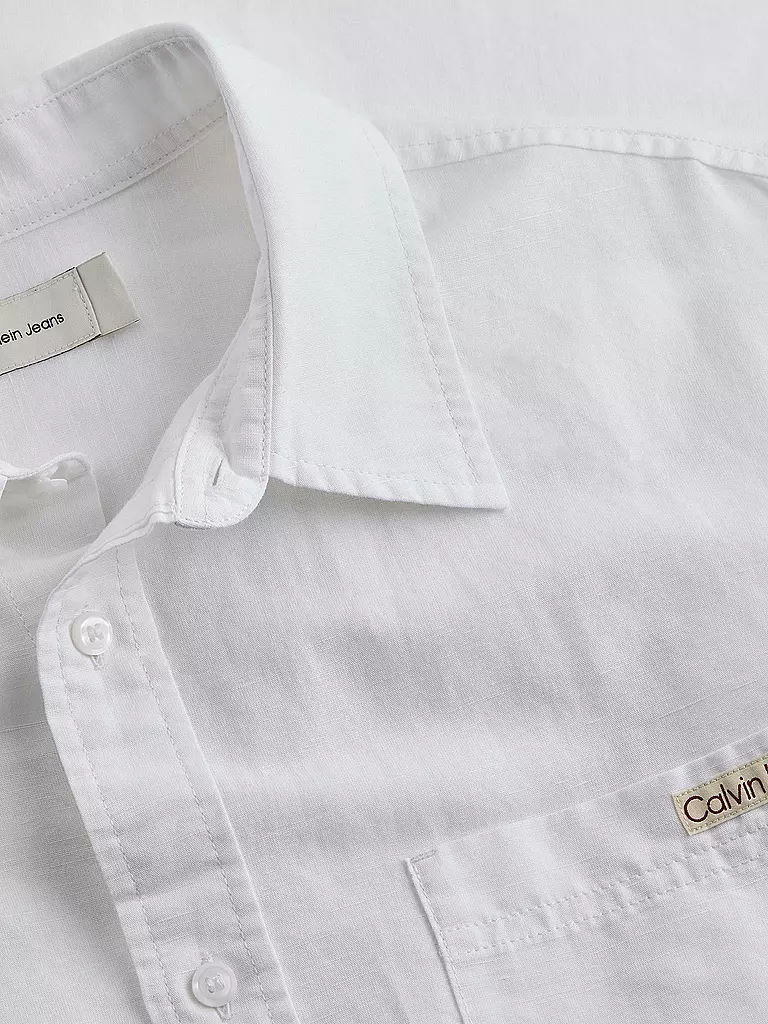 CALVIN KLEIN JEANS | Leinenhemd | schwarz