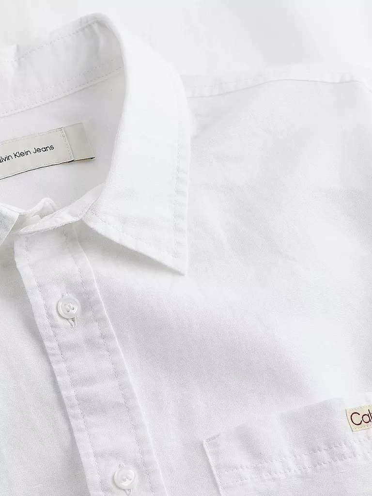 CALVIN KLEIN JEANS | Leinenhemd | schwarz