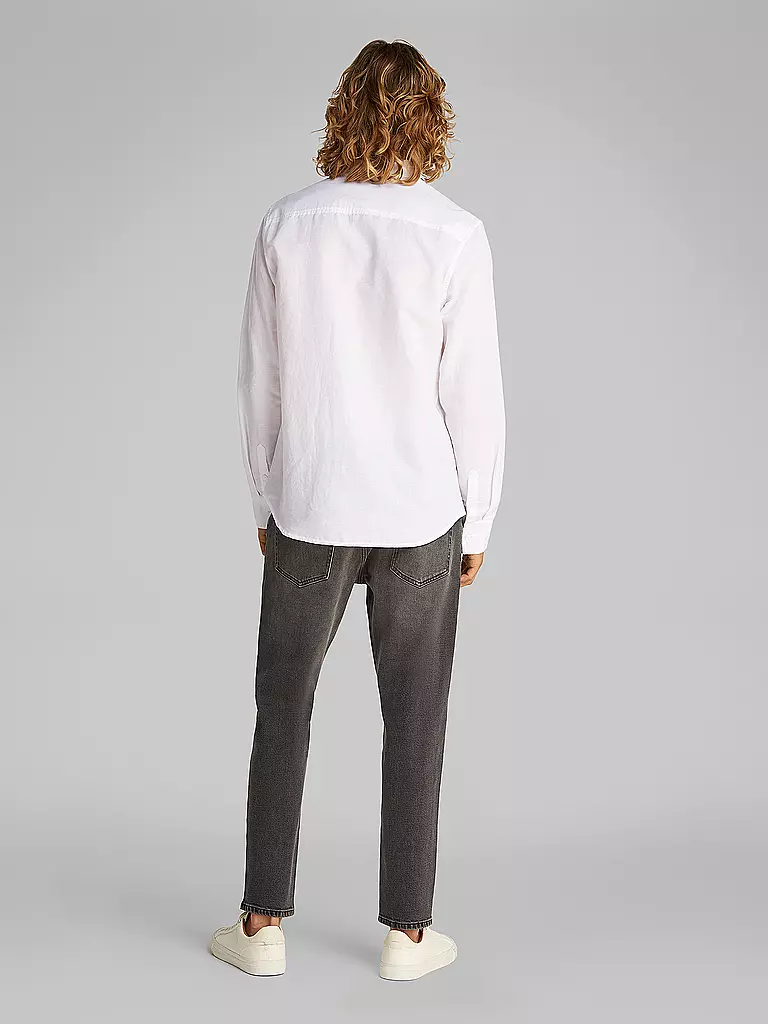 CALVIN KLEIN JEANS | Leinenhemd | schwarz