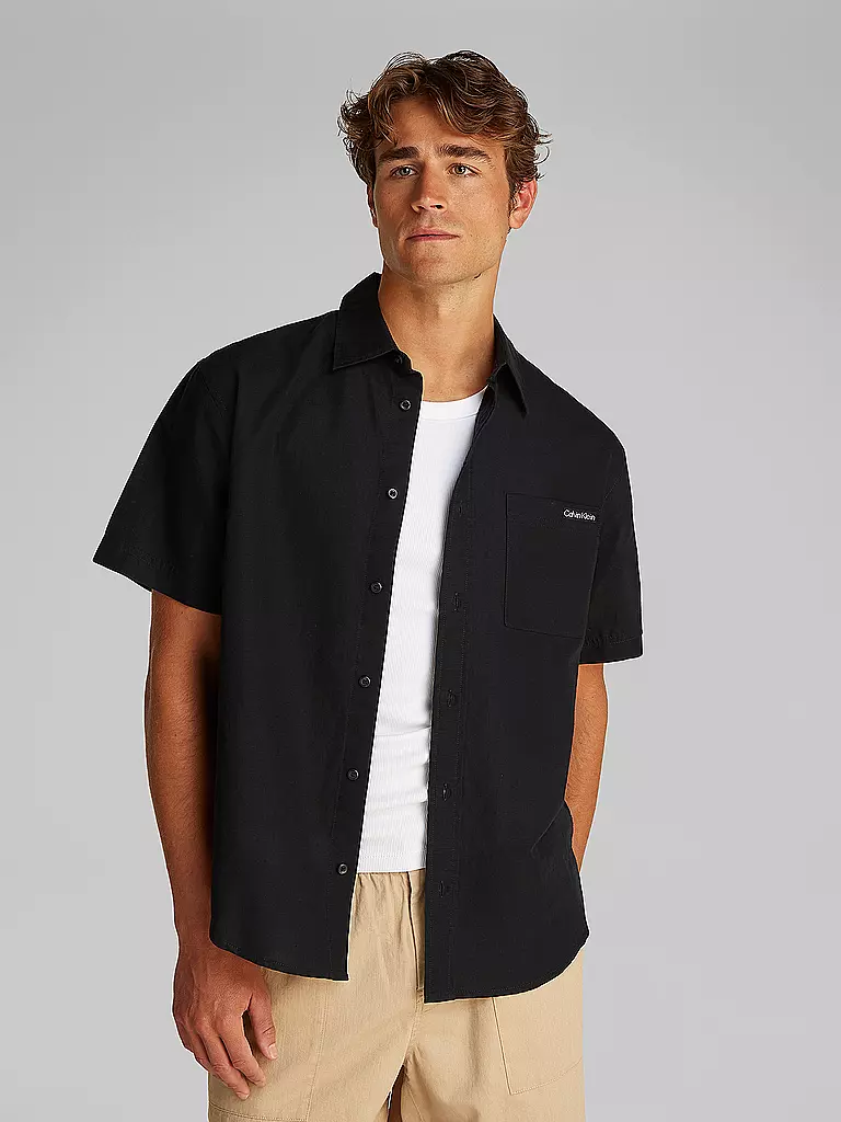 CALVIN KLEIN JEANS | Leinenhemd | weiss