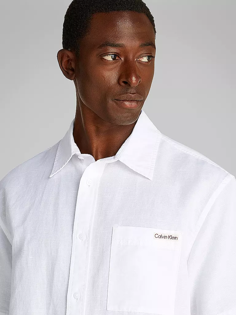 CALVIN KLEIN JEANS | Leinenhemd | schwarz