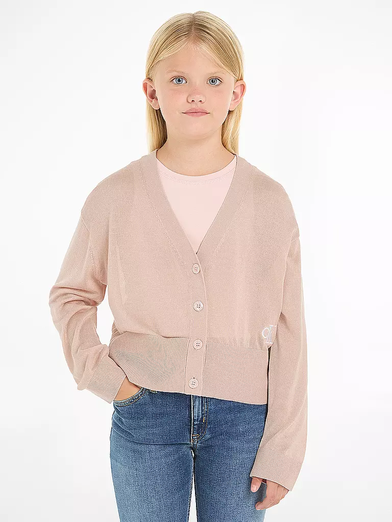 CALVIN KLEIN JEANS | Mädchen Cardigan  | rosa