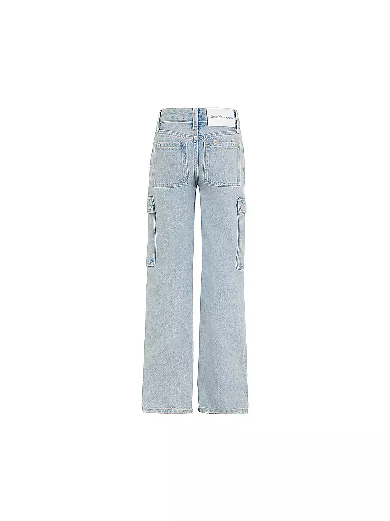 CALVIN KLEIN JEANS | Mädchen Cargohose  | hellblau