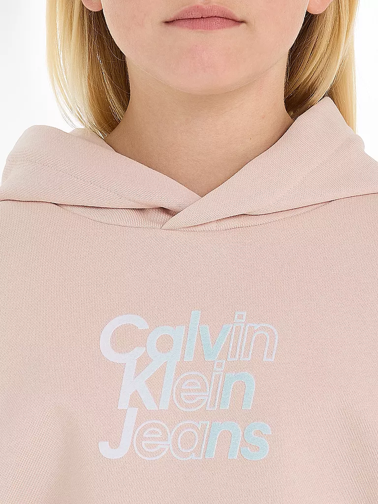 CALVIN KLEIN JEANS | Mädchen Kapuzensweater - Hoodie | rosa