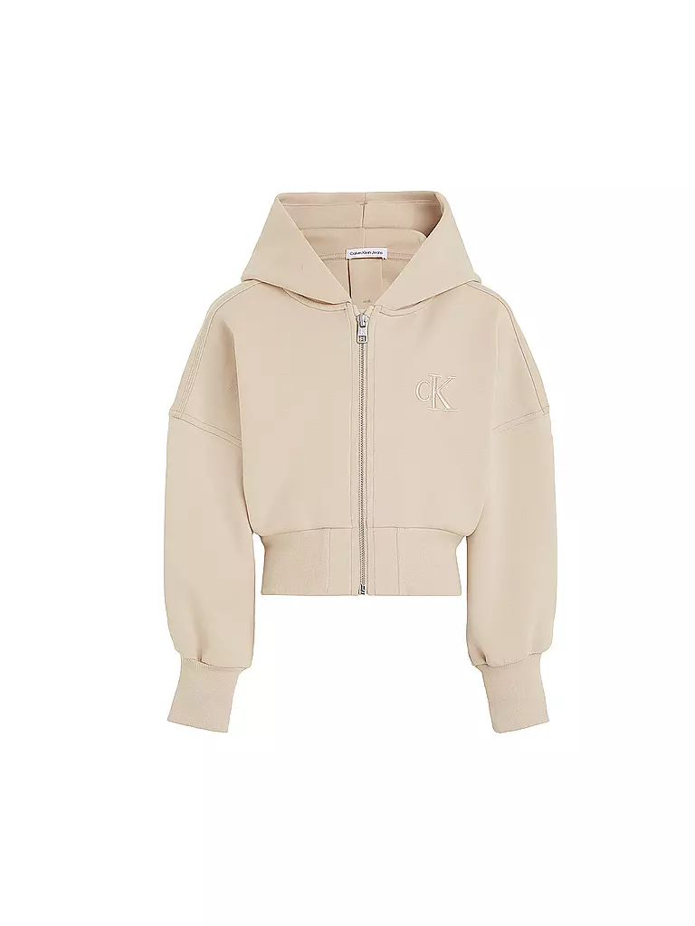 CALVIN KLEIN JEANS | Mädchen Sweatjacke  | beige