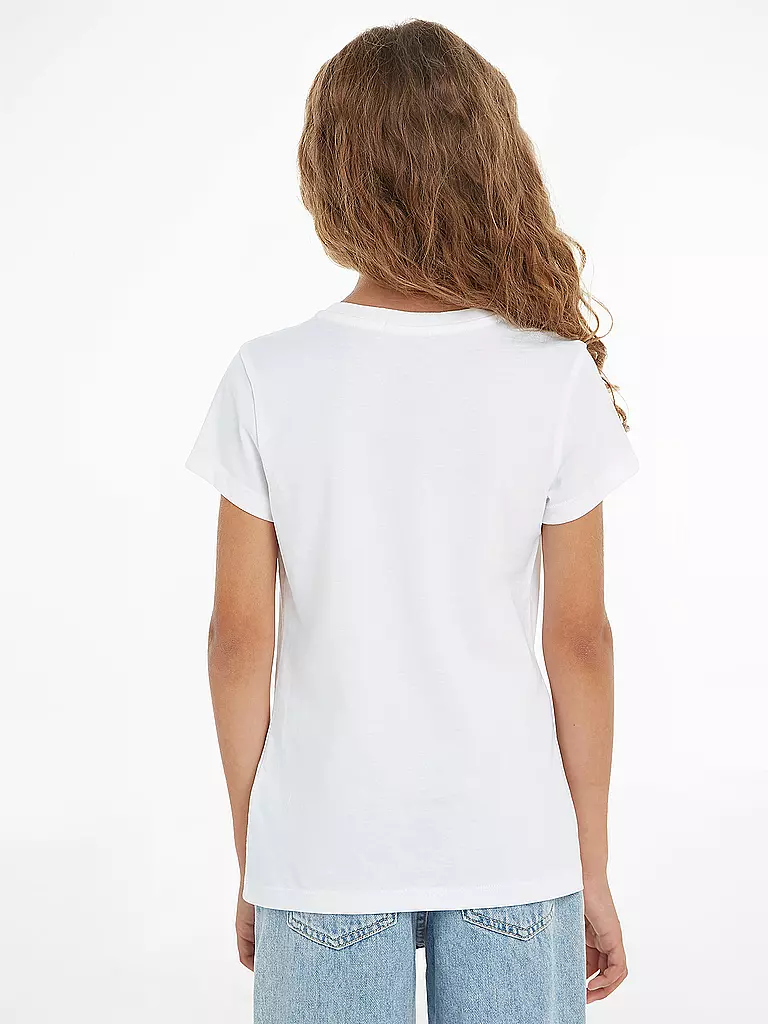 CALVIN KLEIN JEANS | Mädchen T-Shirt  | weiss