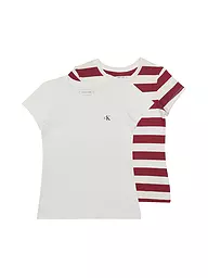 CALVIN KLEIN JEANS | Mädchen T-Shirt 2er Pkg  | dunkelrot