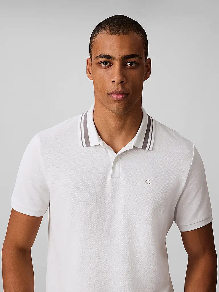 CALVIN KLEIN JEANS | Poloshirt  | Weiss