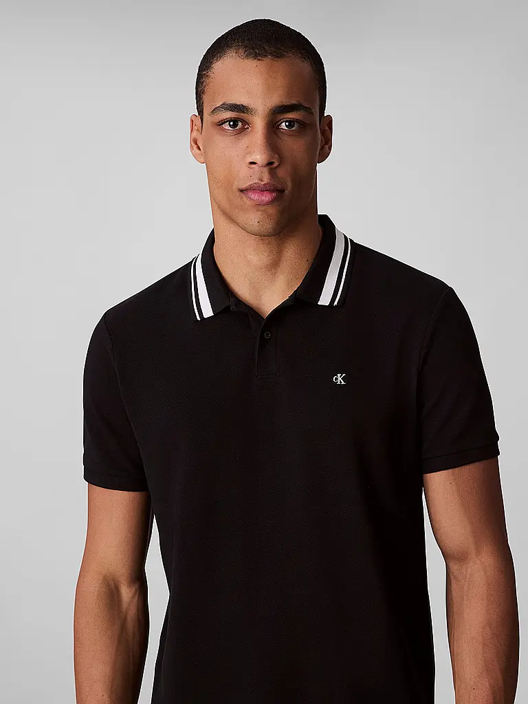 CALVIN KLEIN JEANS | Poloshirt  | Schwarz