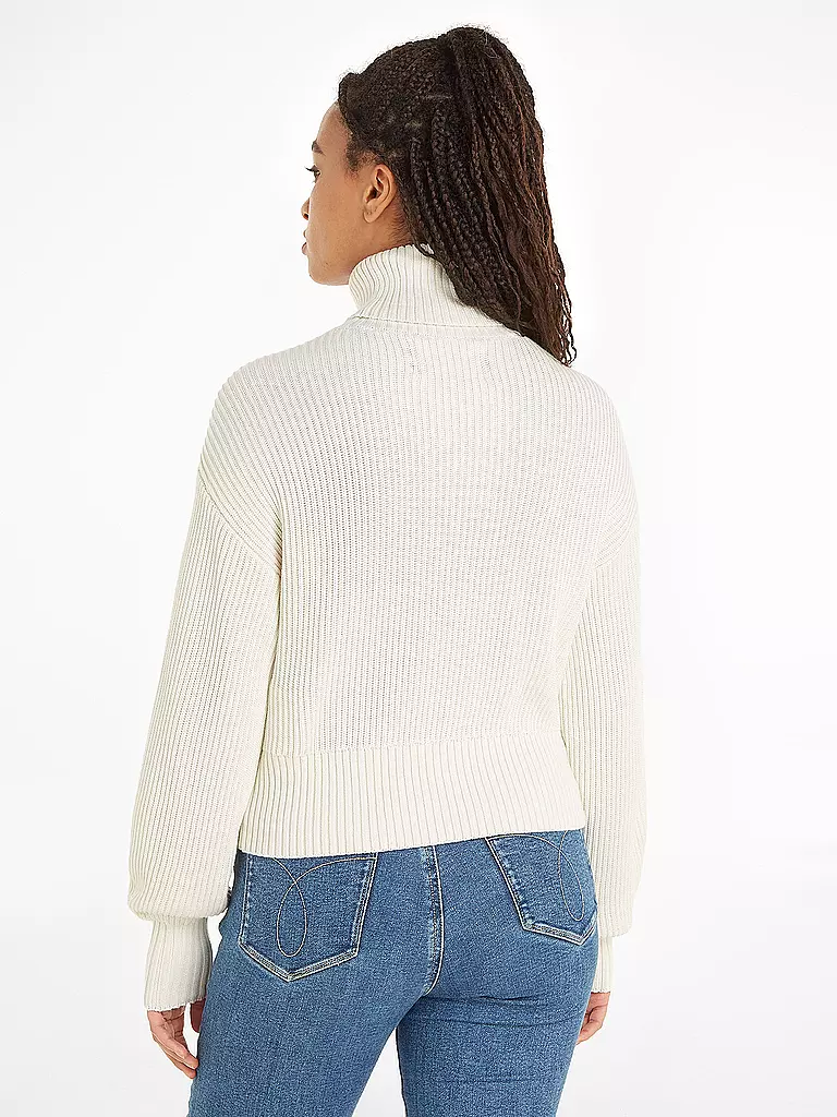 CALVIN KLEIN JEANS | Rollkragenpullover | weiss