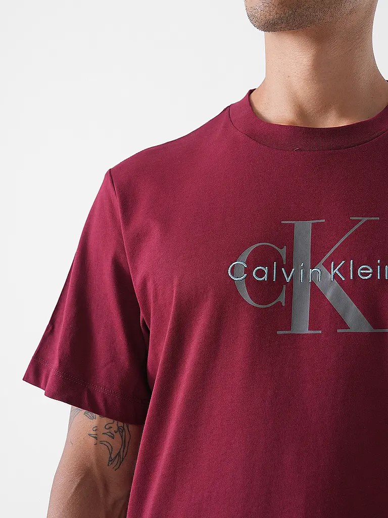 CALVIN KLEIN JEANS | T-Shirt  | dunkelrot