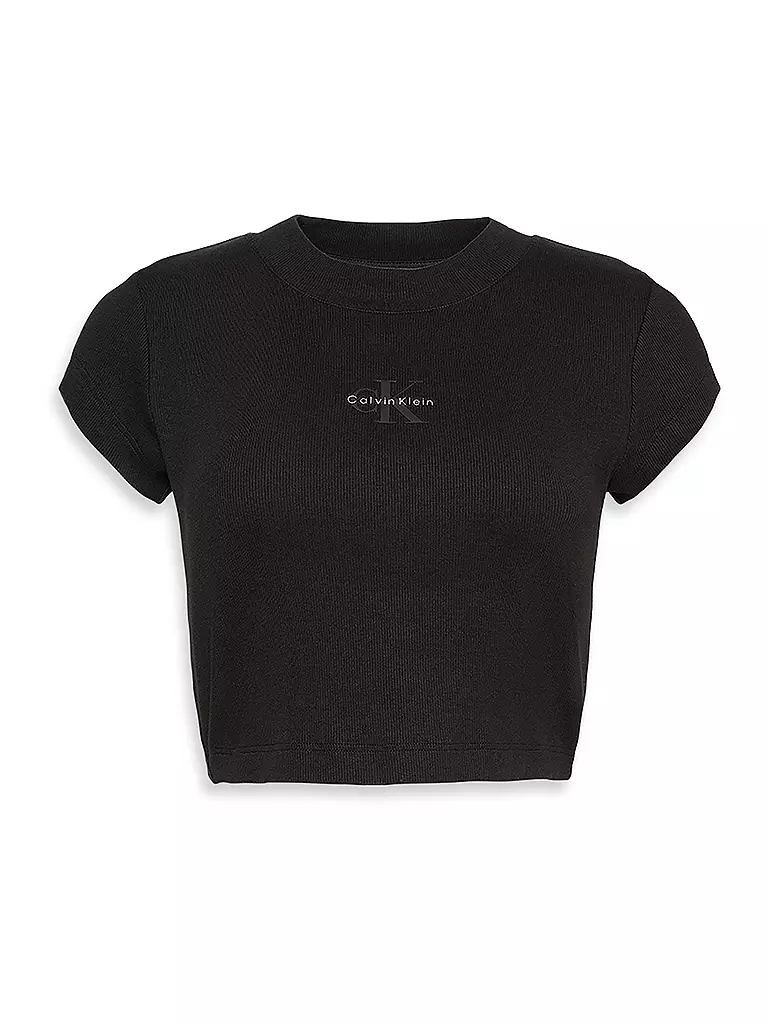 CALVIN KLEIN JEANS | T-Shirt Cropped Fit  | schwarz
