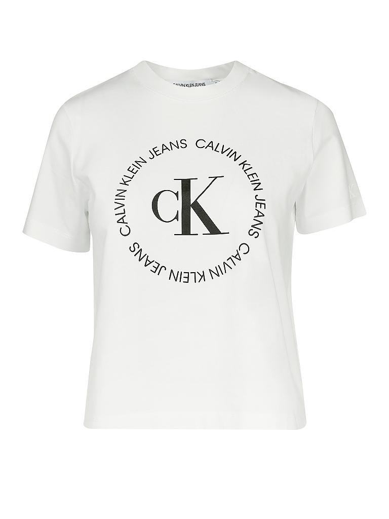 CALVIN KLEIN JEANS | T-Shirt Cropped Fit | weiß