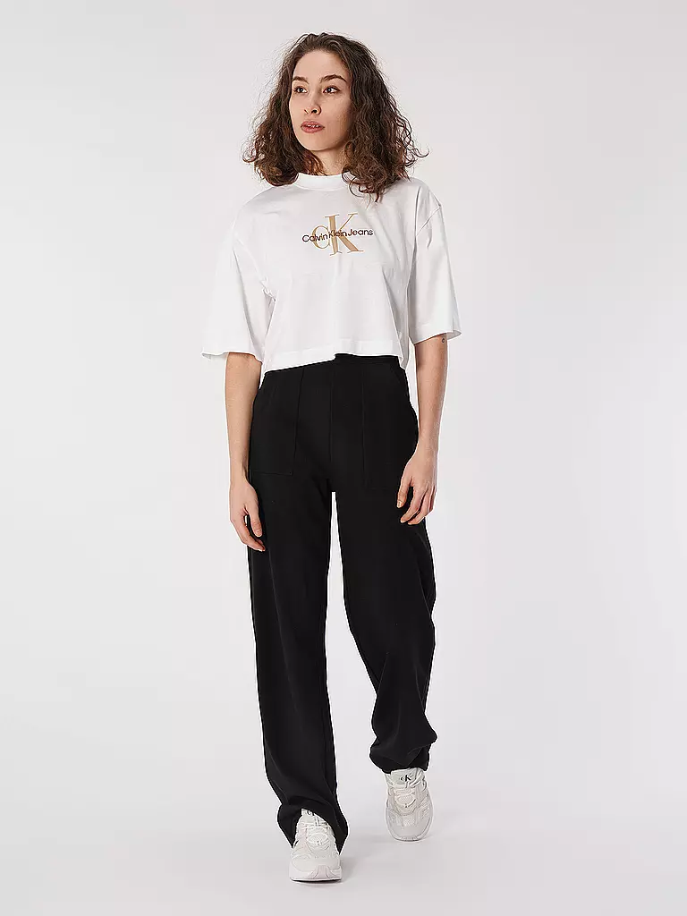 CALVIN KLEIN JEANS | T-Shirt Cropped Fit | weiss