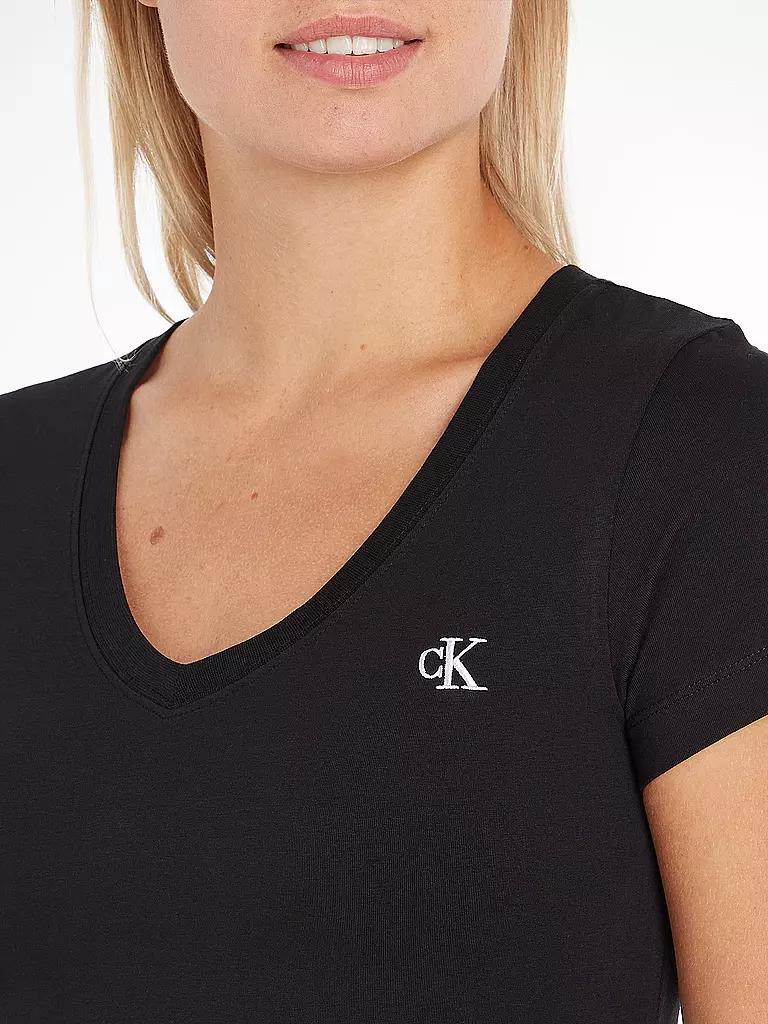 CALVIN KLEIN JEANS | T-Shirt Slim Fit  | schwarz