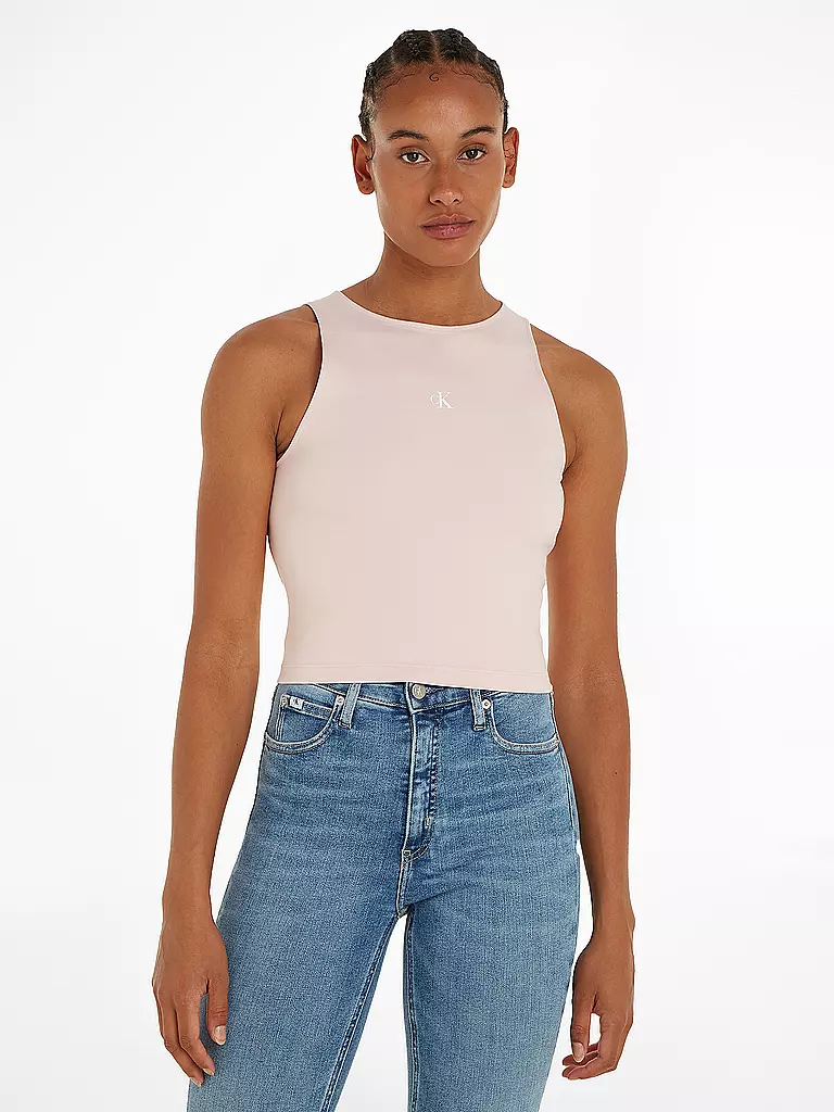 CALVIN KLEIN JEANS | Top Cropped Fit  | rosa