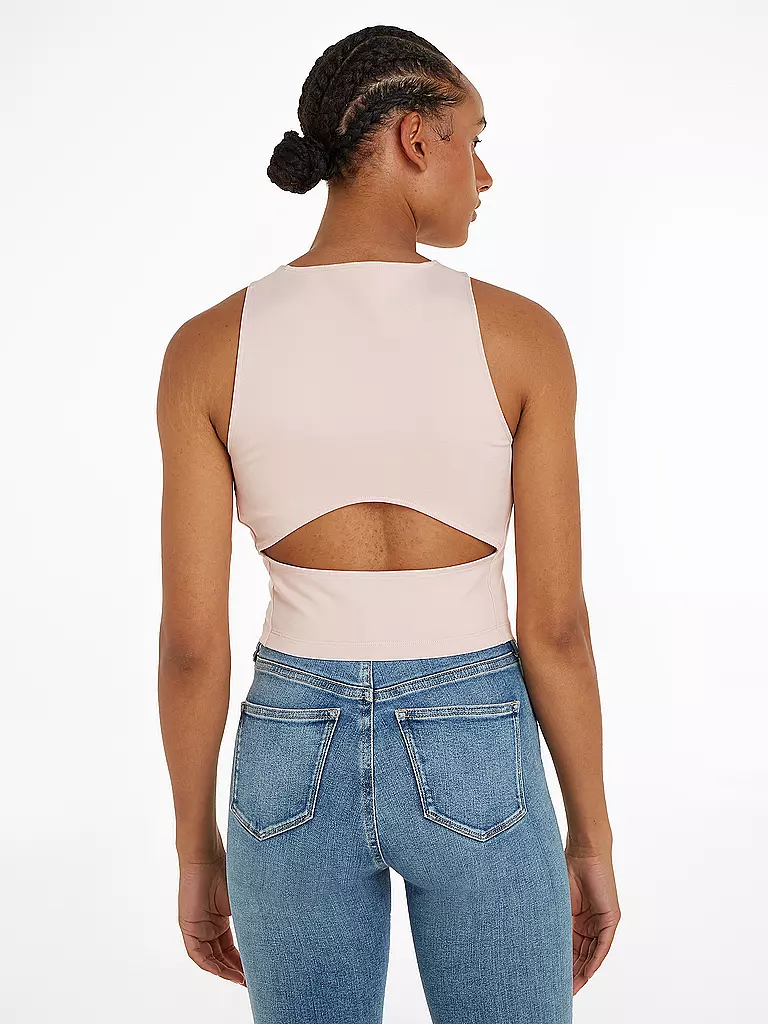 CALVIN KLEIN JEANS | Top Cropped Fit  | rosa